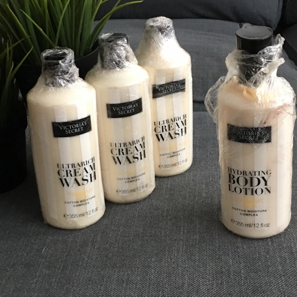 Victoria’s Secret coconut oil body wash and lotion